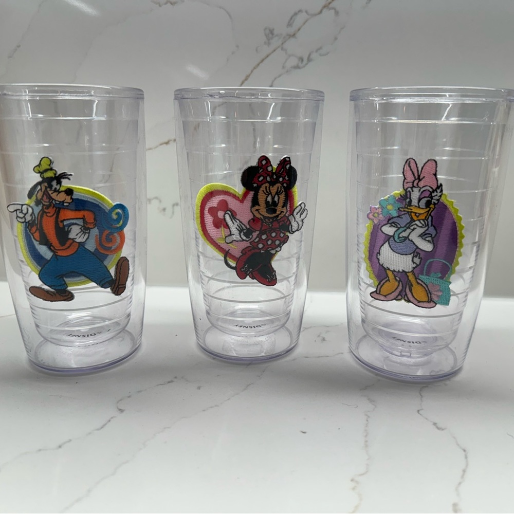 3 Disney Tervis Cups
